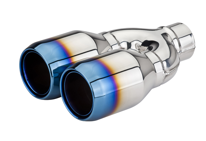 Blue Burnt Exhaust Tip